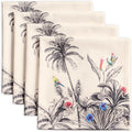 Maison d' Hermine Cloth Napkins Set of 4 100% Cotton for Thanksgiving Christmas Decorations Everyday Reusable Square Fall Napkins Cloth Washable Dinner Party (Amazonia, 20"x20")