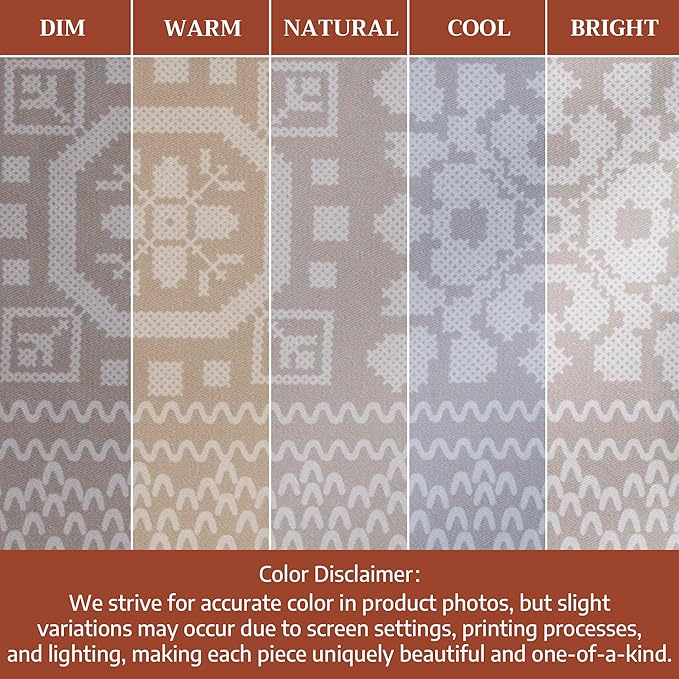 Maison d' Hermine Table Cloth Rectangle Table 100% Cotton 60 x 108 Inches Fall Tablecloth Reusable Everyday Use for Thanksgiving Christmas Decorations Dining Farmhouse Party (Cozy Christmas)