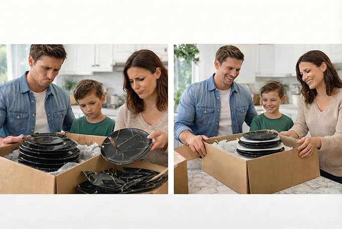 96 Piece Felt Plate Dividers for China Storage - Felt Protectors for Dinner, Salad, and Saucer Plates - Ideal for Moving Fine China, Porcelain, Glass, etc - Cut-to-Fit Full China Set - Soft White