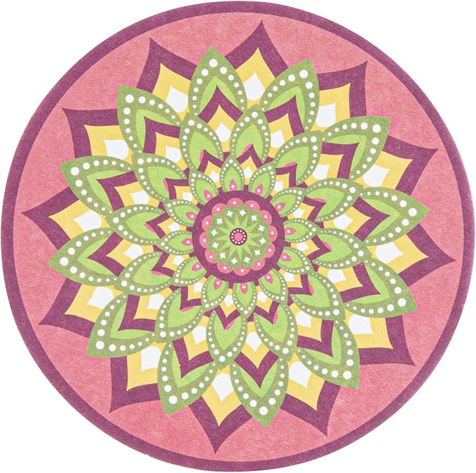 Restaurantware Super Absorbent Coasters 48 Case 4 Inch Assorted Paper Bar Coasters High-Density Pulpboard Beverage Coasters Moisture-Absorbing Durable Drink Coasters - Assorted Designs