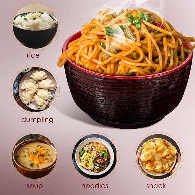 Luxshiny Japanese Bowl Minimalist Design for Rice and Soup Smooth Finish for Home Dining Cultural Aesthetics Polished Craftsmanship for Snacks and Instant Noodles