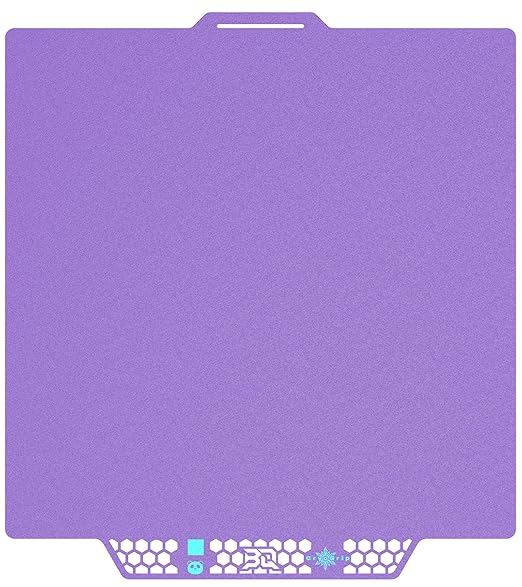 BIQU CryoGrip Pro Glacier Purple Compatible with Bambu-Lab P1S/P1P/P2S/X1C/X1E/A1 3D Printers 257x257MM Panda Build Plate Double Sided Upgrade Removable Surface Platform