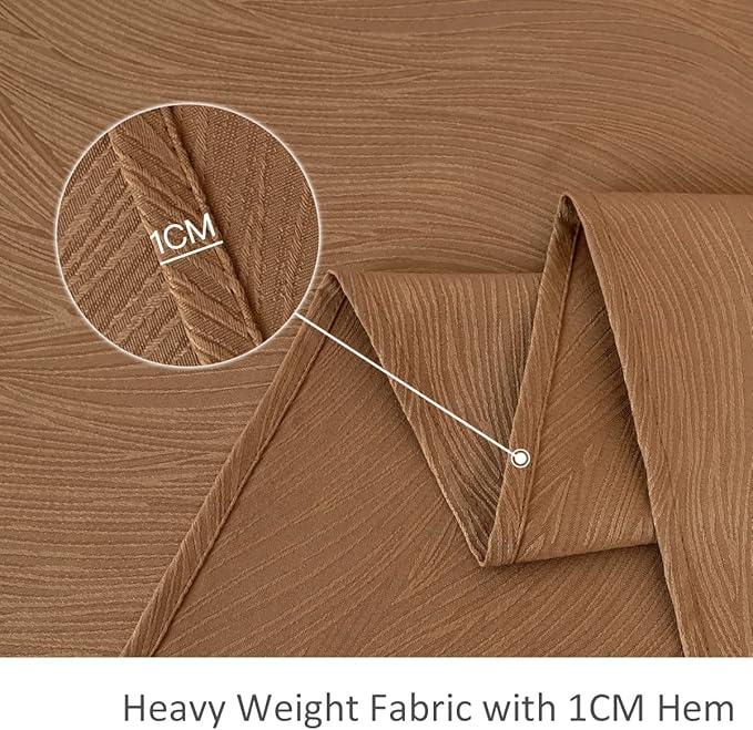 maxmill Fall Tablecloth Swirl Design Spillproof Wrinkle Free Heavy Weight Soft Table Cloth Decorative Fabric Tabletop for Harvest Celebration Thanksgiving Dinner Rectangle 60 x 140 Inch, Fall Leaf