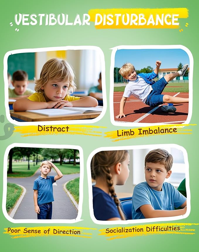 Spinning Chair for Autistic Kids with Handle, Sensory Swivel Chair, 220LBS Weight Capacity, Sensory Toy for Children with ADHD/Autism, Training Body Coordination, 3+ Years (Light Green)