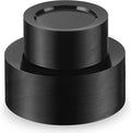 Munfix 100 Black Plastic Plates Set, 50 Pcs 10 Inch Plastic Dinner Plates and 50 Pcs 7 Inch Plastic Dessert Plates, Elegant Fancy Heavy Duty Disposable Plates for Party, Wedding, Black