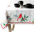 Maison d' Hermine Table Cloth Rectangle Table 100% Cotton 54 x 72 Inches Fall Tablecloth Reusable Everyday Use for Thanksgiving Christmas Decorations Dining Farmhouse Party (Morzine)