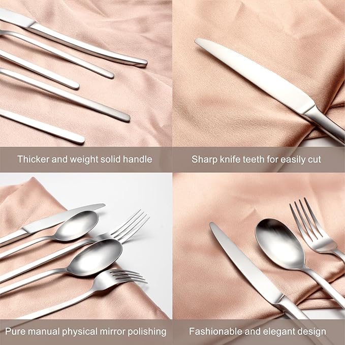 Silverware Set (20, Silver Classic Set02)