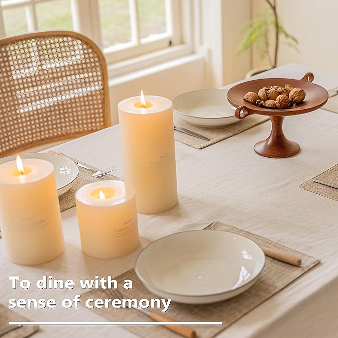 Home Brilliant Linen Place Mats Set of 8 Heat Resistant Dining Table Place Mats Cloth Placemats Kitchen Table Mats Placemat, Burlap