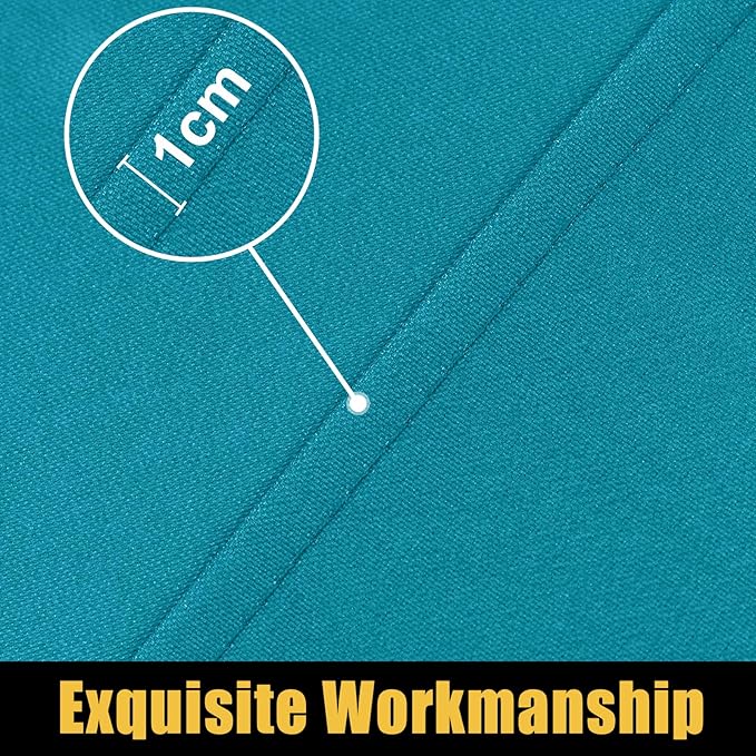 Smiry Rectangle Picnic Table Cloth, Waterproof Elastic Fitted Tablecloths for 6 Foot Tables, Washable Polyester Table Cover for Camping, Indoor and Outdoor (Teal, 30"x72")