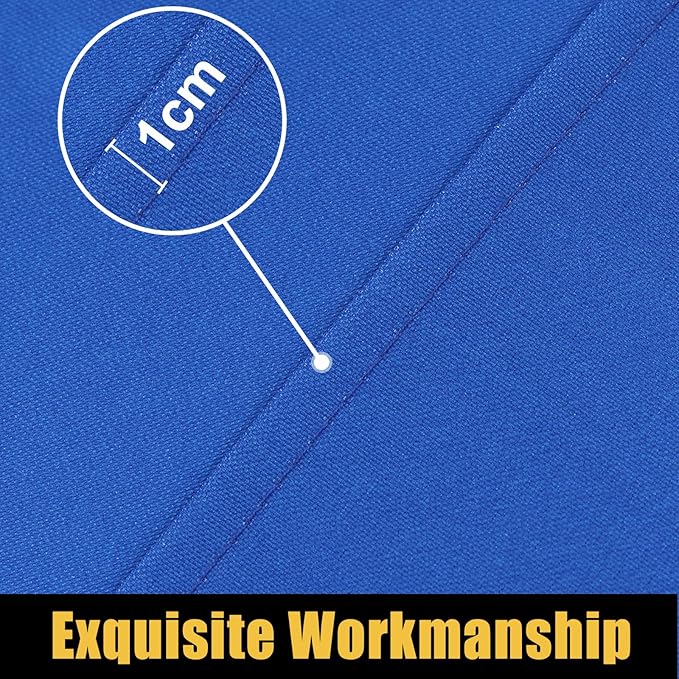 Smiry Rectangle Picnic Table Cloth, Waterproof Elastic Fitted Tablecloths for 4 Foot Tables, Washable Polyester Table Cover for Camping, Indoor and Outdoor (Blue, 30"x48")