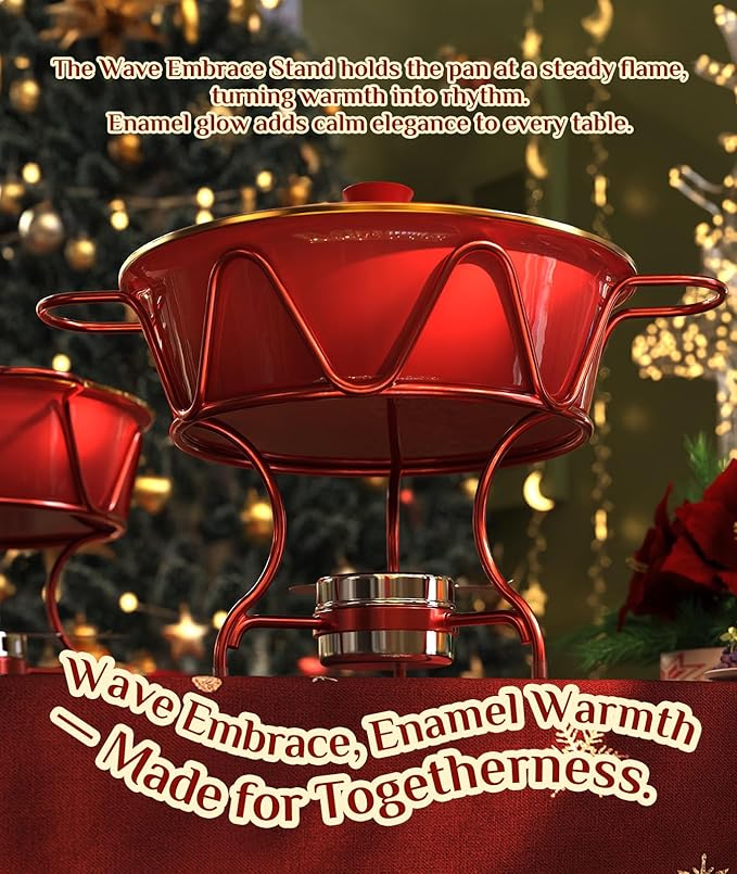 Chafing Dishes for Buffet 4 Pack, [Enameled, Redefined] Food Warmers for Parties Buffet [Water-Free Heating Design] 7QT Chafing Dish Buffet Set, Buffet Servers and Warmers for Any Party