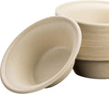 Avant Grub Wheat Straw Durable Biodegradable Leak-Proof Disposable Dishware Bowl 100 Pk. Plant-Based Gluten Free Compostable Fiber Container, Eco-Friendly, Microwavable and Safe, 11.5 Oz.