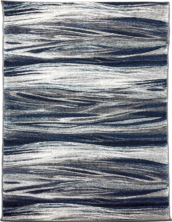 Keen Home Design Area Rugs - 5x8 Non-Shedding, Abstract Rugs for Kitchen, Living Room, Bedroom, Dining Room, Entryway - Size: 5'3" x 7'7", Multi
