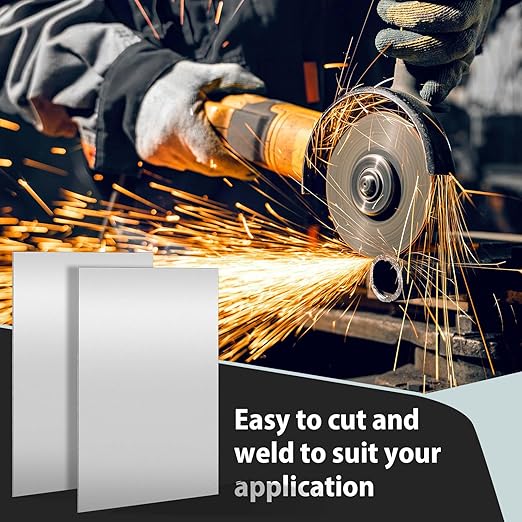 12 x 18 Inch 16 Gauge Mild Steel Sheet Metal Plate, Square Weldable Carbon Cold Rolled Panels for Industrial DIY Welding, Craft Use Accessories, Easy Formability Smooth Surface