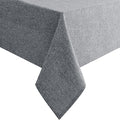 Hiasan Faux Linen Rectangle Tablecloth - Wrinkle and Stain Resistant Washable Table Cloth for Kitchen Dining Room Holiday Table Cover for Party Dinner, Grey, 54 x 108 Inch