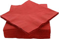 Big Party Pack 40 Count Red Dinner Napkins Tableware- Ideal for Wedding, Party, Birthday, Dinner, Lunch, Cocktails. (7” x 7”)