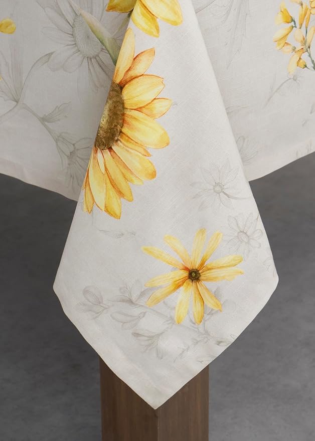 Maison d' Hermine Table Cloth Rectangle Table 100% Cotton 70 x 90 Inches Tablecloth Reusable Decorative for Dining Room Farmhouse Home Valentines Day Decorations Spring Summer - Candice