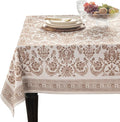 Maison d' Hermine Table Cloth Square Table 100% Cotton 60 x 60 Inches Fall Tablecloth Reusable Everyday Use for Thanksgiving Christmas Decorations Dining Farmhouse Party (Allure)