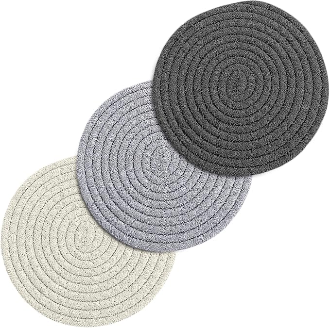 Trivets for Hot Dishes Set of 3, Trivets for Hot Pots and Pans, Heat-Resistant Pot Holders, Stylish Coasters, Perfect for Your Kitchen