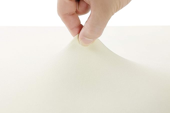 LZY Spandex Table Covers 6 Feet, Stretch/Fitted Table Covers for 6 Feet Folding Table, Rectangular Spandex Table Cloths for Wedding Party or Event (6FT-2PCS, Ivory)