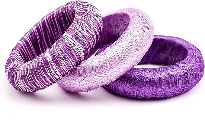 Thread Napkin Ring Set of 24 - Beautiful Elegant Fancy Decorative Napkin Holder for Dining Table Décor, Farmhouse, Wedding, Dinner, Party, Family Gathering, Easter, Everyday Use - Purple Combo