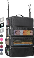 Suitcase Organizer, Travel Luggage Organizer Hanging Shelves Packing Cube Closet/Collapsible Portable Travel Organizer for Carry-on