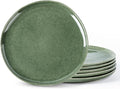 AmorArc 8.5" Ceramic Plates Set of 6 | Handmade Stoneware with Reactive Glaze for Dessert, Salad, Appetizer & Dinner | Microwave/Dishwasher Safe, Scratch Resistant