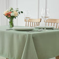 maxmill Weaved Texture Rectangle Tablecloth Water Resistant Wrinkle Free Spill-Proof, Soft Table Cloth for Dining Room Decoration, Banquet Parties Event Holiday Dinner, 60 x 84 Inch Sage Green