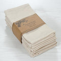 ACCENTHOME Accent Home 100% Cotton Napkins, Delicate Cloth Napkins for Dinners, Parties and Weddings，18 x 18 Inch Set of 6 - Natural