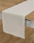 Solino Home Linen Table Runner 36 Inches - 100% Pure Linen Light Natural Table Runner 14 x 36 Inch Ideal for Dresser and Coffee Tables - Spring, Easter - Athena