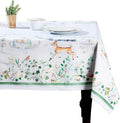 Maison d' Hermine Table Cloth Square Table 100% Cotton 54 x 54 Inches Fall Tablecloth Reusable Everyday Use for Thanksgiving Christmas Decorations Dining Farmhouse Party (Snowy World)