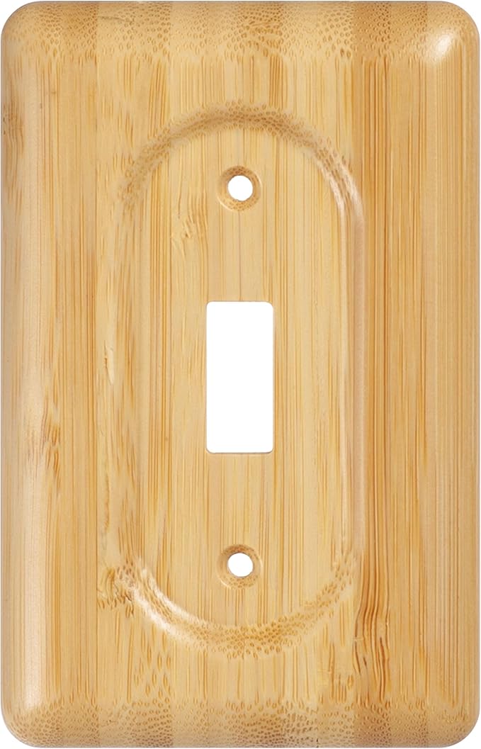 Decorative Light Switch Covers Bamboo Wood Switch Plate Covers Single Toggle Stylish Wood Switch Plate Covers