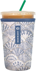Sok It JavaSok Iced Coffee & Cold Soda Insulated Neoprene Cup Sleeve (Shore Thing, Medium: 22-28oz)