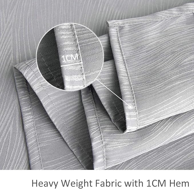 maxmill Jacquard Table Cloth Waving Pattern Water Resistant Wrinkle Resistance Heavy Weight Soft Tablecloth for Kitchen Dinning Tabletop Decoration Oblong 60 x 140 Inch Light Grey