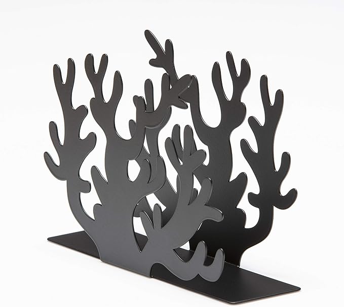 Mango Steam Tabletop Napkin/Tissue & Letter Holder For Home, Kitchen, Restaurants (Coral, Black)