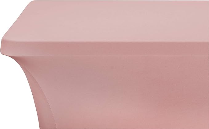LZY Spandex Fitted Stretch Table Cover for 6 ft or 4ft or 8ft Folding Table, Rectangular Cocktail Tablecloth, Perfect for Party or Banquet