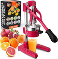 Zulay Kitchen Cast Iron Juicer - Easy-to-Clean Heavy-Duty Manual Juicer, Professional Citrus Juicer - Stainless Steel Lemon Squeezer - Manual Citrus Press & Orange Squeezer - Orange Juicer