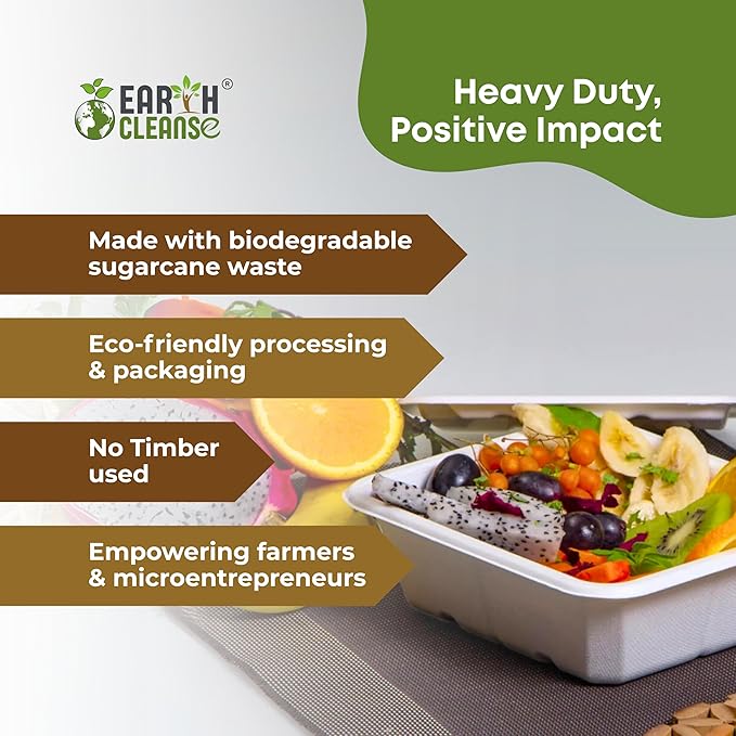 6 oz Paper Bowls [200 Pack] – Heavy-Duty Disposable Sugarcane Bowls, Made from Bagasse, Microwave & Leak-Resistant – Great for Cereal, Salad, Snacks, and Soups