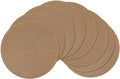 SHACOS Round Braided Placemats Set of 8 Washable 15 inch Round Table Mats Woven Place Mats for Dining Table (Brown, 8)