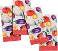 Maison d' Hermine Cloth Napkins Set of 4 100% Cotton Everyday Reusable Square Napkins Cloth Washable Dinner Party Wedding Restaurant Valentines Day Decorations Spring/Summer (Ratatouille, 18" x 18")