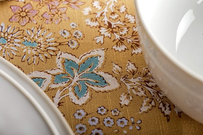 Maison d' Hermine Table Cloth Rectangle Table 100% Cotton 60 x 108 Inches Tablecloth Reusable Decorative for Dining Room Farmhouse Home Valentines Day Decorations Spring Summer - Marquise