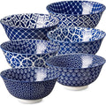 DOWAN Cereal Bowls Set of 6, Ceramic Soup Bowls 23 OZ, 6 Inch Small Dessert Bowls for Fruit, Snack, Ice Cream, Microwave Safe Bowls for Kitchen Decor and Housewarming Gift, Dishwasher