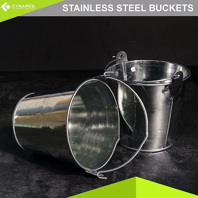 Lab Bucket Stainless Steel Perfect for Medical, Laboratory and Veterinary Applications (12 QT)