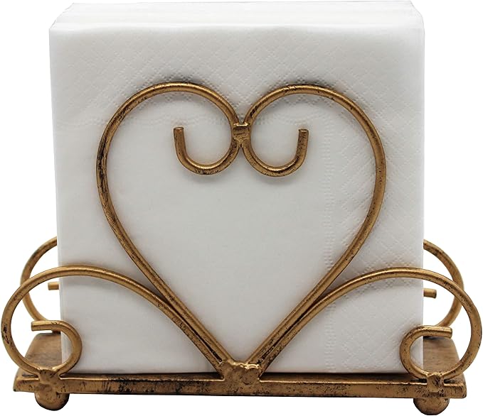 Metal Table Napkin Holder Freestanding Tissue Dispenser, Bronze