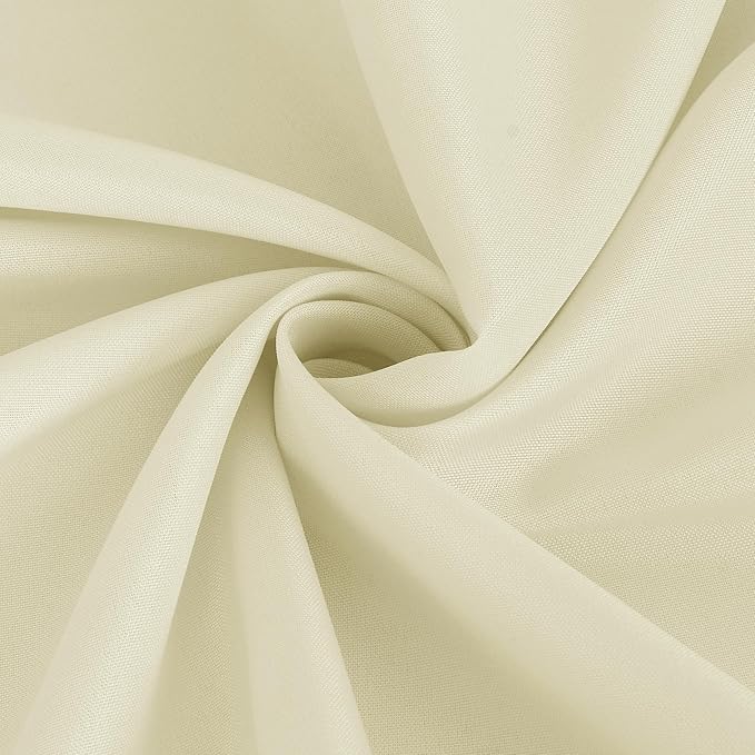 Fitable Ivory Tablecloths for 6-8 Foot Tables, 6 Pack - 70 x 120 Inches - Reusable and Washable Table Clothes, Polyester Fabric Table Covers for Wedding, Party, Banquet