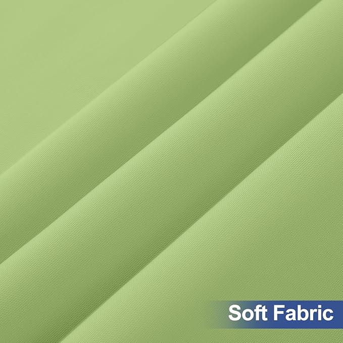 homing 2 Pack Rectangle Table Cloth, Elastic Fitted Fabric Tablecloth Fits for 6 Foot Folding Tables, Washable Table Cover for Picnic, Camping, Indoor & Outdoor (Sage Green, 30" x 72")