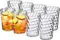 Amazing Abby - Glacier - 14-Ounce Plastic Tumblers (Set of 8), All-Clear Reusable Plastic Cups, Stackable, BPA-Free, Shatter-Proof, Dishwasher-Safe