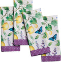 Maison d' Hermine Cloth Napkins Set of 4 100% Cotton Everyday Reusable Square Napkins Cloth Washable Dinner Party Wedding Restaurant Valentines Day Decorations Spring/Summer (Sivergue, 18" x 18")
