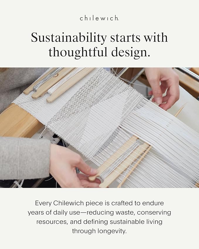 Chilewich Bamboo Placemats Set of 4 - Woven Rectangle Placemats - Reusable, Stain-Resistant, Indoor/Outdoor Tabletop Protection - 19" x 14" - Rain