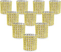 KPOSIYA Napkin Rings, Pack of 60 Rhinestone Napkin Rings Diamond Adornment for Place Settings, Wedding Receptions, Dinner or Holiday Parties, Family Gatherings (60, Gold)
